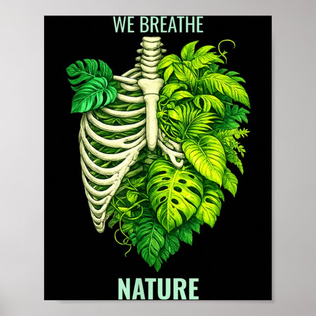 Human &amp; nature – wildlife conservation poster (Front)