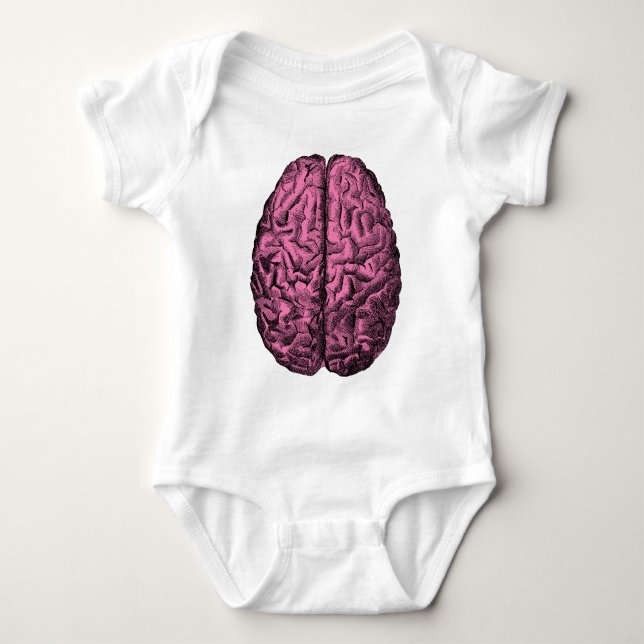 Human Anatomy Brain Baby Bodysuit (Front)