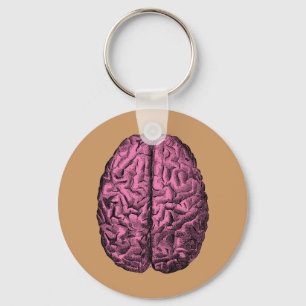 Human Anatomy Brain Key Ring
