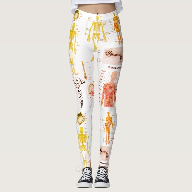 Human Anatomy Charts Leggings (Front)