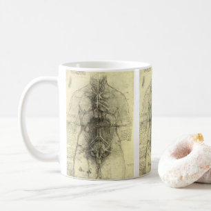Human Anatomy, Female Torso by Leonardo da Vinci Coffee Mug