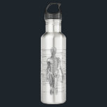 Human Anatomy Medical Diagram 710 Ml Water Bottle<br><div class="desc">What's black and white and smart all over? This extremely educational stainless steel water bottle featuring a classic medical diagram of the anterior view of the human body with 51 labelled parts of the body including bones and muscles. An excellent gift for students, teachers, practitioners, nurses, medical professionals, coroners, detectives,...</div>