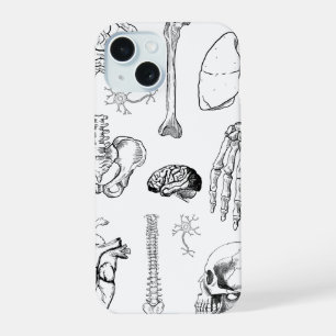 Human Anatomy Vintage Medical Illustration Set iPhone 15 Case