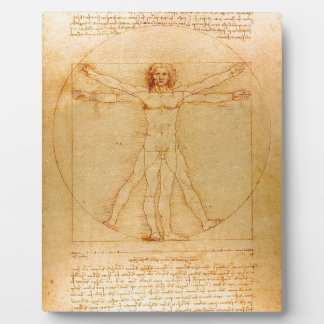 Human Anatomy, Vitruvian Man by Leonardo da Vinci Plaque