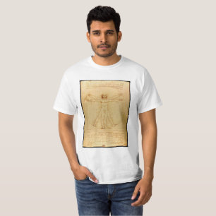 Human Anatomy, Vitruvian Man by Leonardo da Vinci T-Shirt