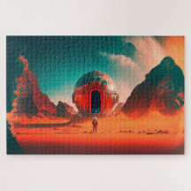 Human Astronauts Explore an Alien Planet Sci-Fi