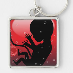 HUMAN BABY EMBRYO KEY RING