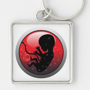 HUMAN BABY EMBRYO KEY RING