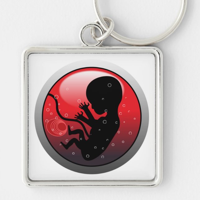HUMAN BABY EMBRYO KEY RING (Front)