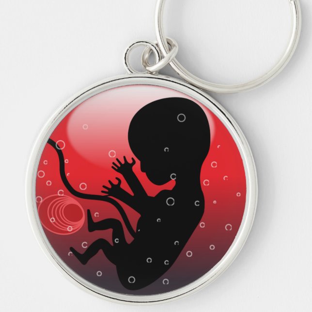 HUMAN BABY EMBRYO KEY RING (Front)