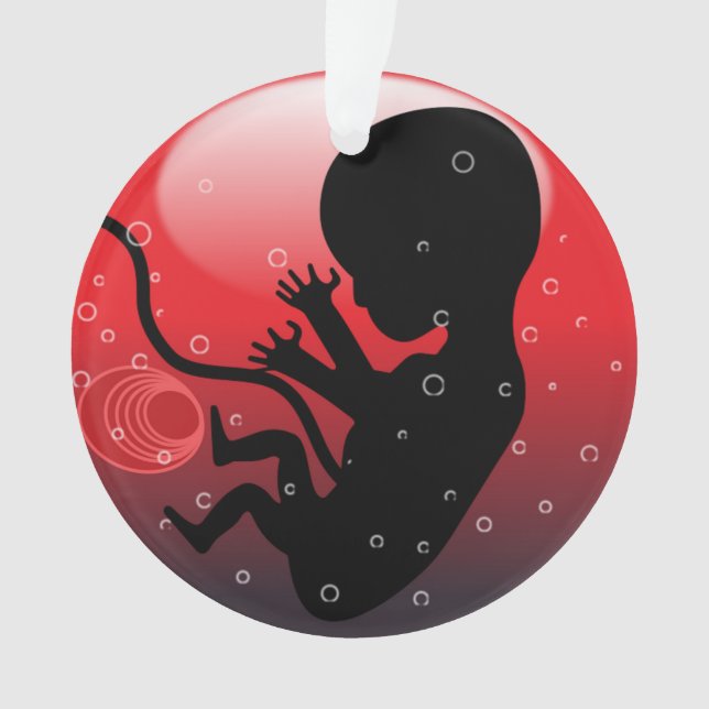 HUMAN BABY EMBRYO ORNAMENT (Front)