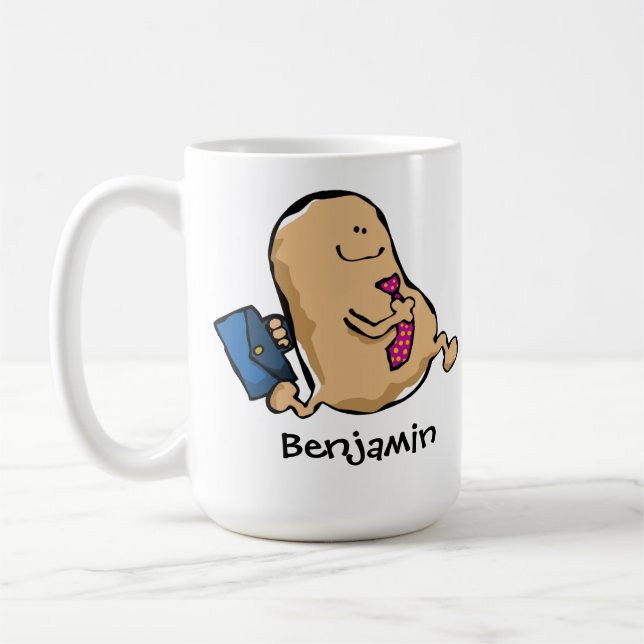 Human Bean Off To Work Coffee Mug (Left)