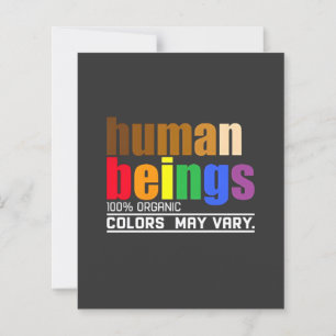 Human Being 100% Organic Colours May Vary LGBT