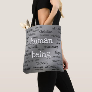 Human Being Bags Personalised Spiritual Tote Bags