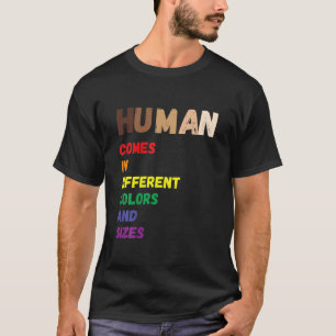 Human Beings Colours May Vary LGBT Equality Black T-Shirt