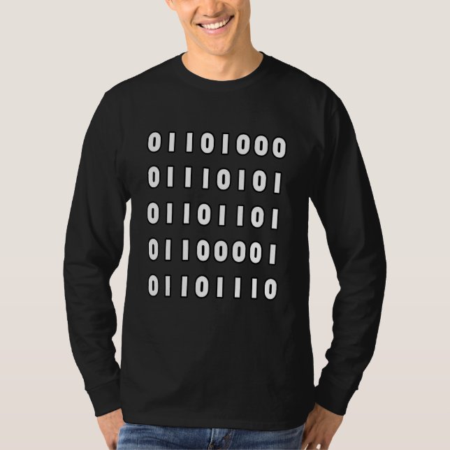Human Binary Code   Programmer Developer T-Shirt (Front)