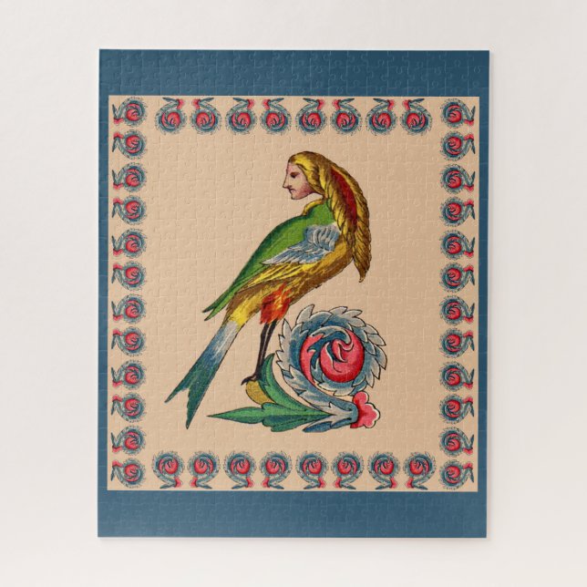 human bird jigsaw puzzle (Vertical)