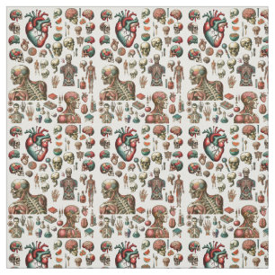 Human Body Anatomy Medical Science art  Fabric