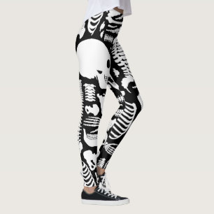 Human Bones Skeleton Leggings