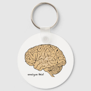 Human Brain: Analyse This! Key Ring