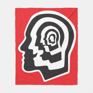 Human brain , emotions , psychology - abstract ill fleece blanket