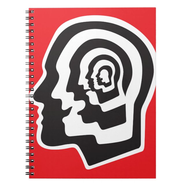 Human brain , emotions , psychology - abstract ill notebook (Front)