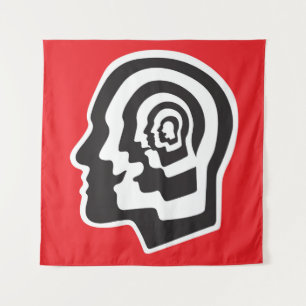 Human brain , emotions , psychology - abstract ill tapestry