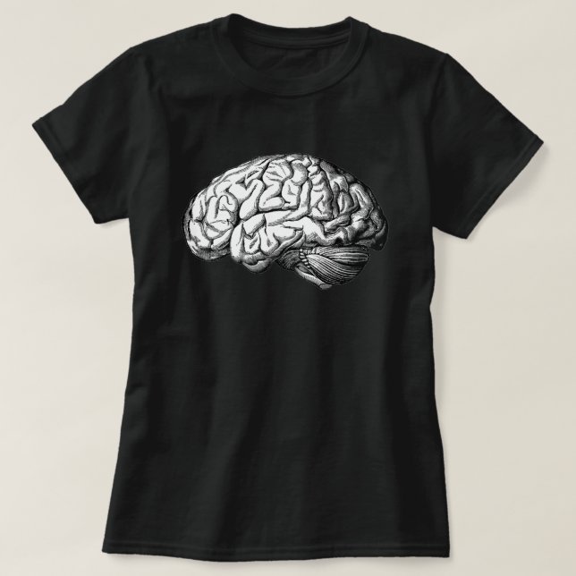 Human Brain Illustration Women's T-shirt        (Design Front)