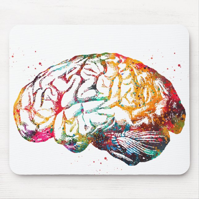 Human Brain Mouse Mat (Front)