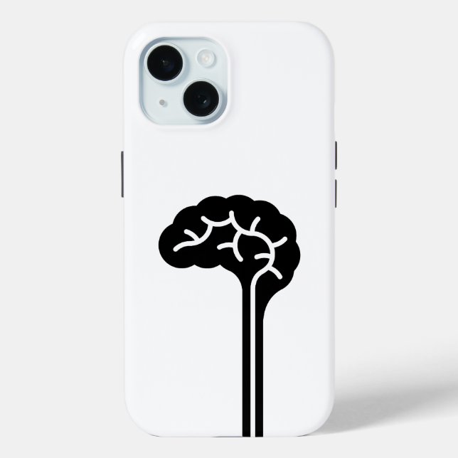 Human Brain Pictogram iPhone 15 Case (Back)