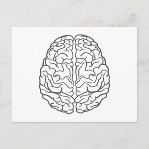 Human Brain Postcard