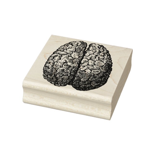 Human Brain Rubber Stamp (Stamp)