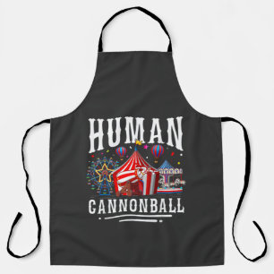 Human Cannonball Circus Carnival Apron
