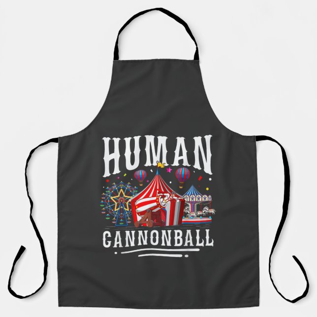 Human Cannonball Circus Carnival Apron (Front)