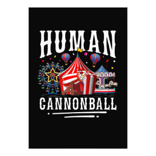 Human Cannonball Circus Carnival Photo Print