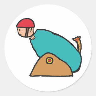 Human Cannonball Classic Round Sticker