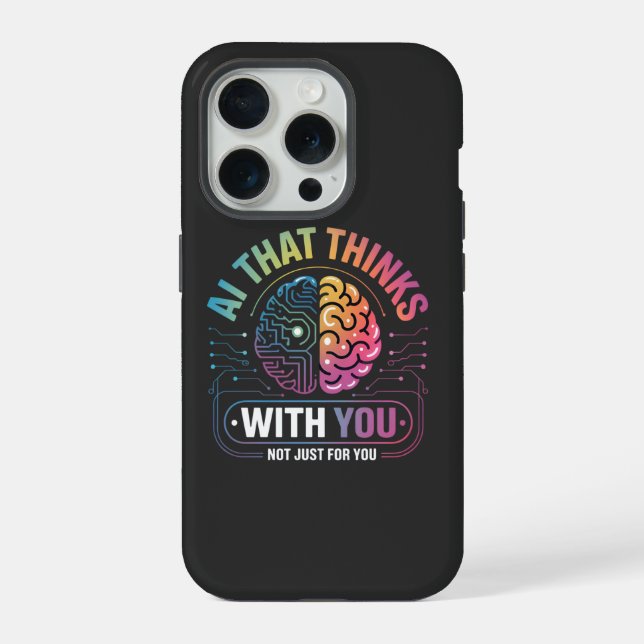 Human-Computer Interaction AI Collaboration iPhone Case (Back)
