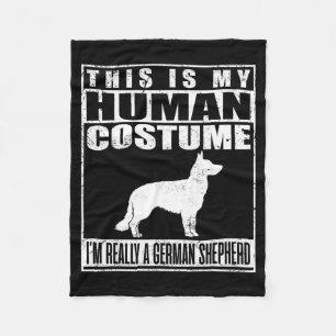Human Costume A German Shepherd Dog Halloween Fleece Blanket