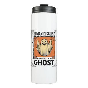 Human Costume Ghost Vintage Halloween Humor_1 Thermal Tumbler
