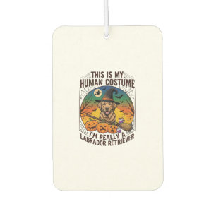Human Costume Labrador Retriever Halloween Witch H Car Air Freshener