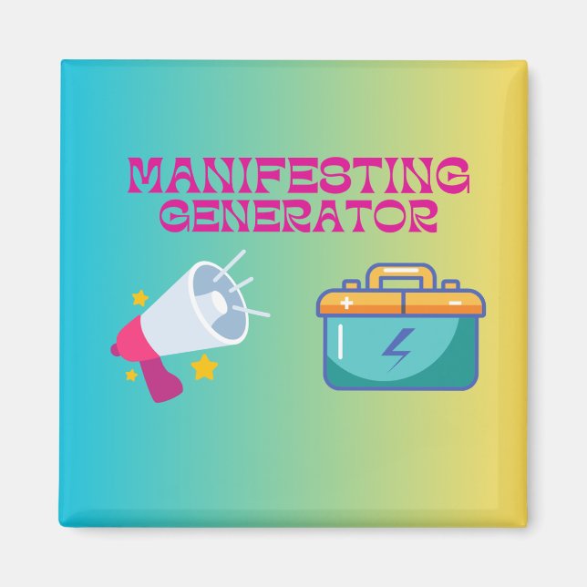 Human Design Manifesting Generator Magnet (Front)