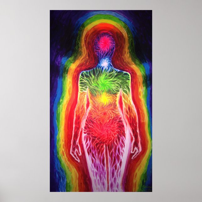 Human energetic field poster (Front)