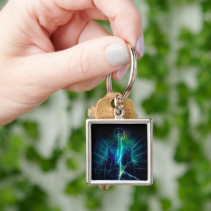 Human eternal energy key ring