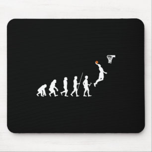 Human Evolution Basketball  Mouse Mat