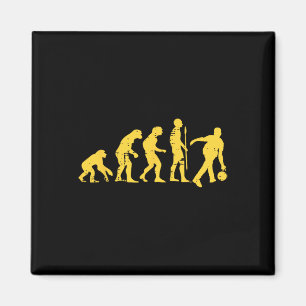 Human Evolution Bowling Funny Bowler Men Women Kid Magnet