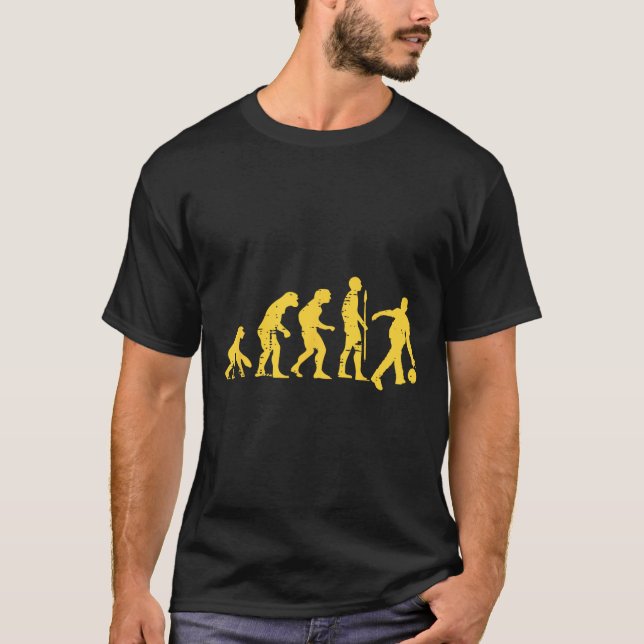 Human Evolution Bowling Funny Bowler Men Women Kid T-Shirt (Front)