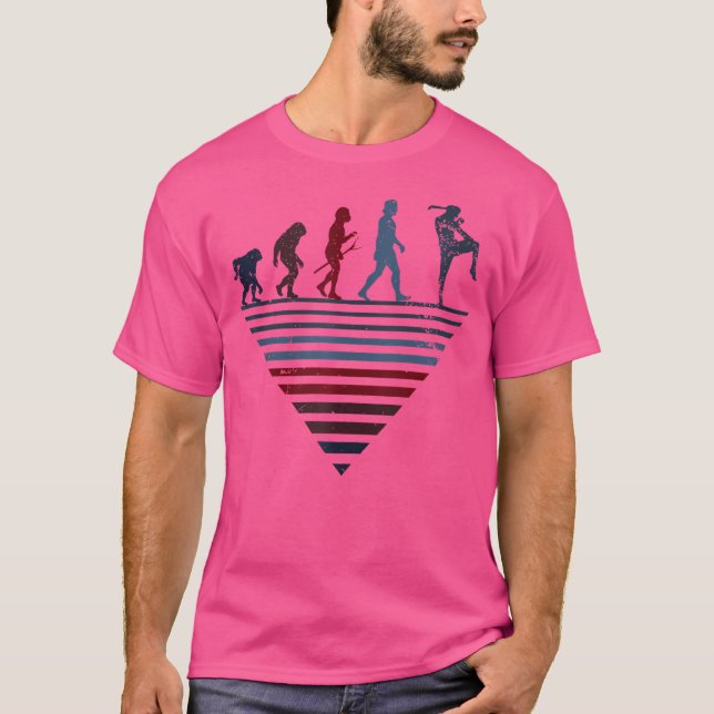 Human Evolution Fighter Muay Thai T-Shirt (Front)