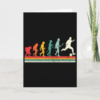 Human Evolution Football Soccer Sport Vintage Foo  Card