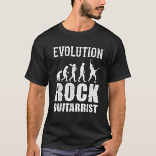 Human Evolution Guitar Band Retro Vintage Guitaris T-Shirt