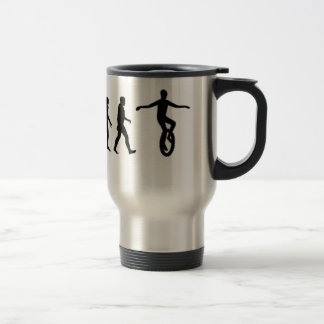 Human Evolution: Mountain Unicycling (MUni) Travel Mug